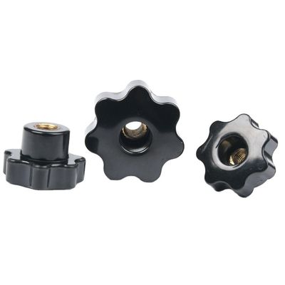 Cromo rivestito di olio gas di plastica grattugiato Noccioline di chiusura Maniglia maniglia manopola stella Kit assortimento M4/M6/M8/M10 Manopola a filo