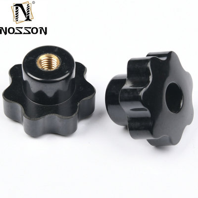 M4 M16 Bakelite di plastica 5 stelle manicotti di maniglia con gomma in finitura zincata per applicazioni chimiche nell'industria generale