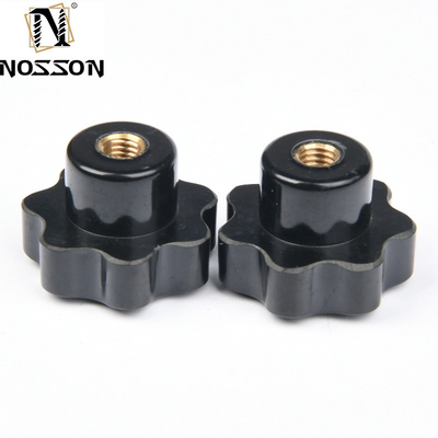 M4 M16 Bakelite di plastica 5 stelle manicotti di maniglia con gomma in finitura zincata per applicazioni chimiche nell'industria generale