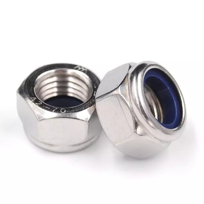 304 acciaio inossidabile Metrica Noce di blocco esessuale M5 inserto in nylon per DIN Standard e Imperial Inch Measurement System