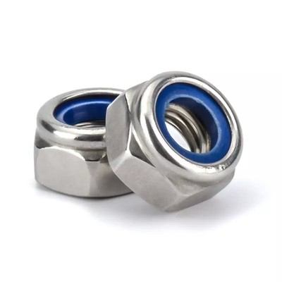 304 acciaio inossidabile Metrica Noce di blocco esessuale M5 inserto in nylon per DIN Standard e Imperial Inch Measurement System