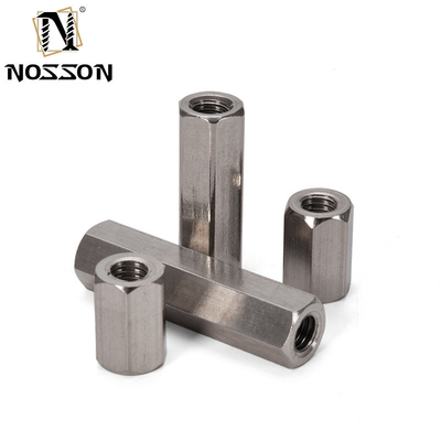 Acciaio inossidabile per miniere 201/304/316 M4 M5 M6 M16 Noccioline di accoppiamento a filo esagonale DIN6334 3/8&quot;-16 x 1-1/8