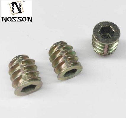 Finitura lucidata Placcata in zinco Noce di inserimento per mobili Incorporazione nel sistema di misurazione metrica Legatura di alluminio zinco 6061 6063