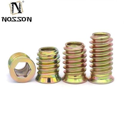 Sistema metrico di misurazione in acciaio inossidabile 201/304/316 M6 M8 M10 Noccioline di legno a filo per mobili e per mobili di lunga durata