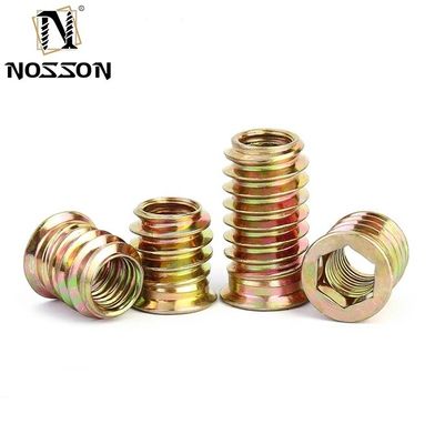 Sistema metrico di misurazione in acciaio inossidabile 201/304/316 M6 M8 M10 Noccioline di legno a filo per mobili e per mobili di lunga durata