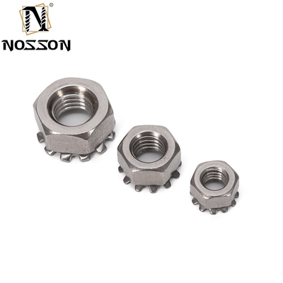 4-40 6-32 8-32 10-24 UNC ISO JIS Standard 18-8 Acciaio inossidabile Kep Noce Noce di blocco dei denti esterno Inch imperiale per le vostre esigenze