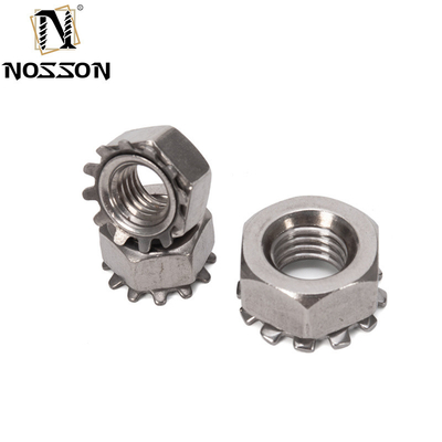 4-40 6-32 8-32 10-24 UNC ISO JIS Standard 18-8 Acciaio inossidabile Kep Noce Noce di blocco dei denti esterno Inch imperiale per le vostre esigenze
