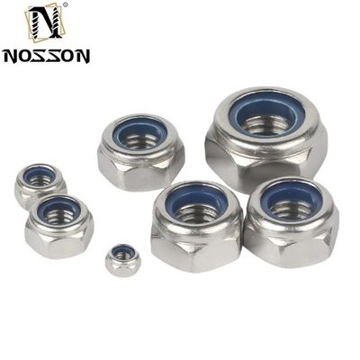 UNC Hex Nylon Insert Lock Nuts ASME B18.16.6 Standard DIN per la produzione e la produzione dell'industria automobilistica a prezzi accessibili