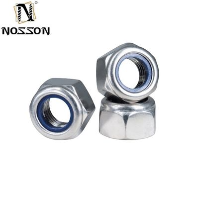 UNC Hex Nylon Insert Lock Nuts ASME B18.16.6 Standard DIN per la produzione e la produzione dell'industria automobilistica a prezzi accessibili
