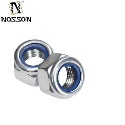 UNC Hex Nylon Insert Lock Nuts ASME B18.16.6 Standard DIN per la produzione e la produzione dell'industria automobilistica a prezzi accessibili
