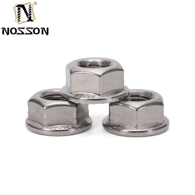 ANSI/ASME Standard in acciaio inossidabile Noce di flange esagonale M4 M5 M6 M8 M10 M10 filo DIN6923 per varie industrie