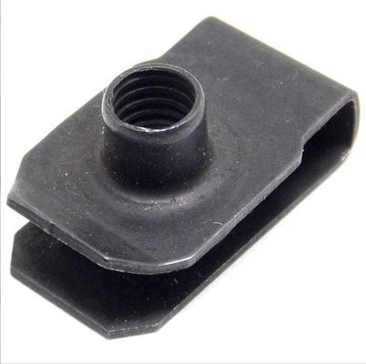 Articolo OEM Noce di precisione in acciaio inossidabile argenteo molla U-Nut Clip Noce con disegno spot e finitura rivestita di cadmio