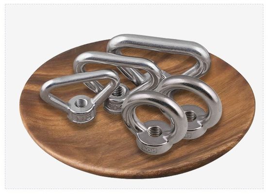 Passivazione DIN Standard in acciaio inossidabile bulloni di sollevamento occhio Noce per l'industria pesante e applicazioni di lucidatura industriale