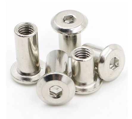 Misurazione imperiale in acciaio inossidabile per autoveicoli M6 Noce e vite con finitura cromata Progettato secondo lo standard JIS