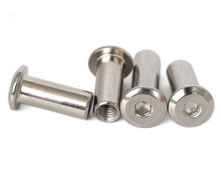 Misurazione imperiale in acciaio inossidabile per autoveicoli M6 Noce e vite con finitura cromata Progettato secondo lo standard JIS