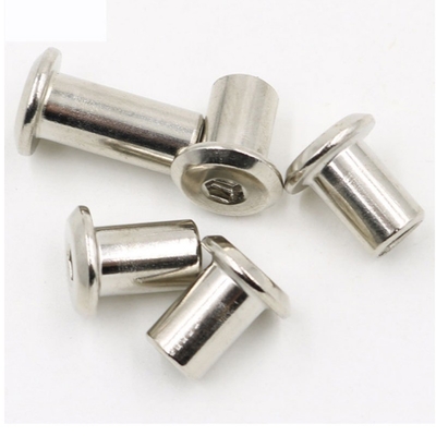 ANSI/ASME Standard M3 M4 M5 M6 M8 M10 M12 1/4 3/8 5/16 Acciaio al carbonio Flat Round Head Hex Nut for Furniture Barrel Nut