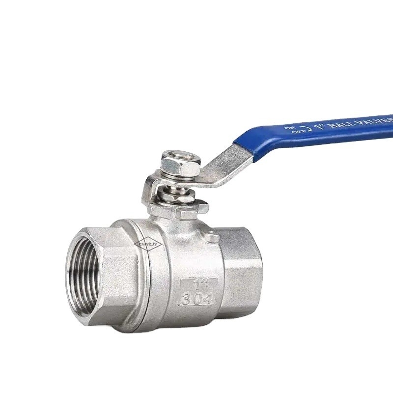 Temperatura normale SS316/304 2 Pcs Valvola a sfera in acciaio inossidabile per supporti idraulici 1000psi BSP NPT a filo