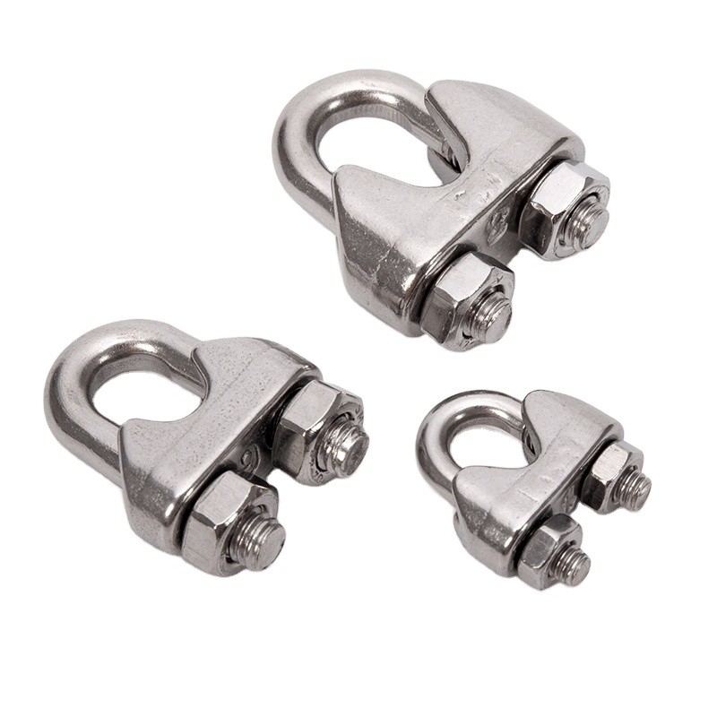 Metrica 304/316 Acciaio inossidabile Clampo per corda U bullone Clampo per corda per tubi Clamps Tipo di doppio tubo Clamps nell'industria generale Zinc Finish