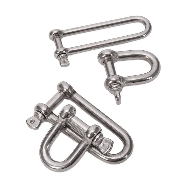 Tipo bullone DEE SHACKLES Tecnologia 304 316 Acciaio inossidabile per viti a catena a spirale larga D Catene di precisione