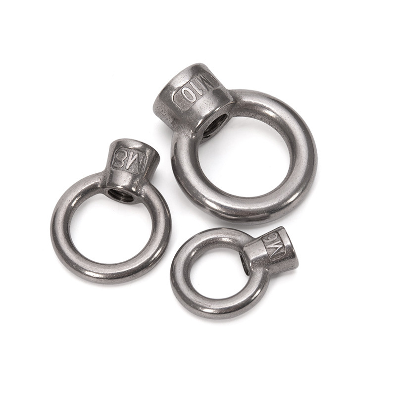 Acciaio inossidabile 304 Forgiato Anello Forma Occhio Noce Galvanizzato Polacco M8 M27 Dimensioni di sollevamento M10 M12 M14 M16 M18 M20 M24 M27 Grado A2-70