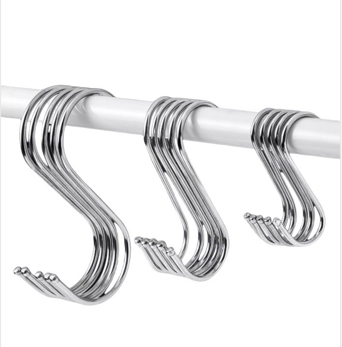 Finitura anodizzata blu in acciaio inossidabile Anello di visualizzazione in metallo a forma di S per lo stoccaggio degli armadi della cucina e il design di risparmio di spazio