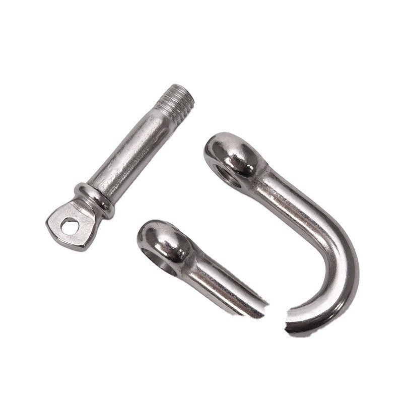 Catene D d'argento lucidato per applicazioni pesanti in acciaio inossidabile 304/316 M4-M16 con pin di colletto di finitura e vite