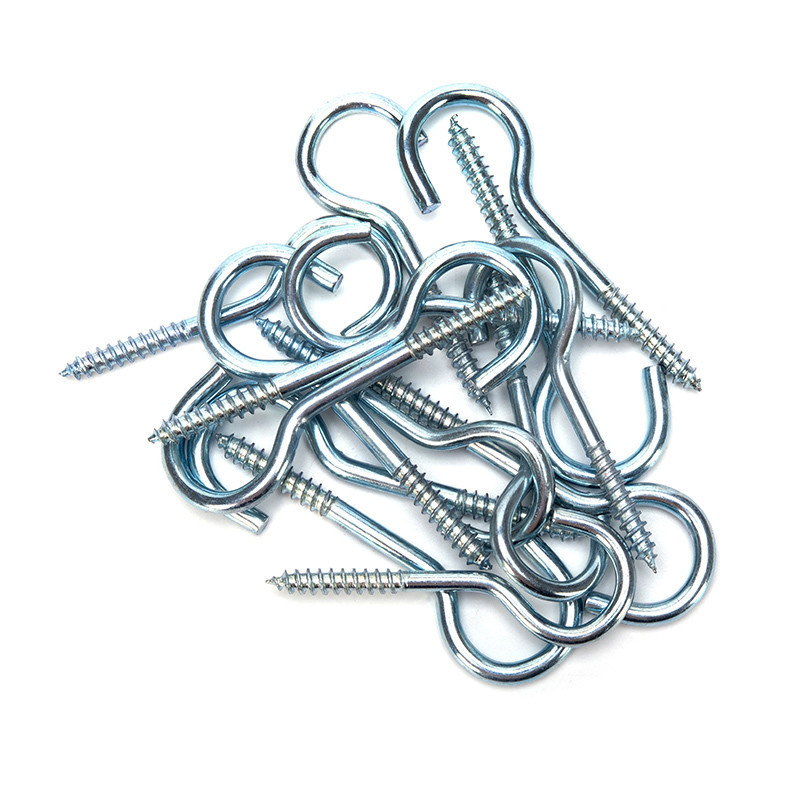 JIS Standard Eye Hook Screw Filamento in acciaio carbonio Legno M1.6 M2 M2.5 M3 M4 M5 M6 M8 M10 M12 M14 M16 M20 Finitura nera in acciaio inossidabile