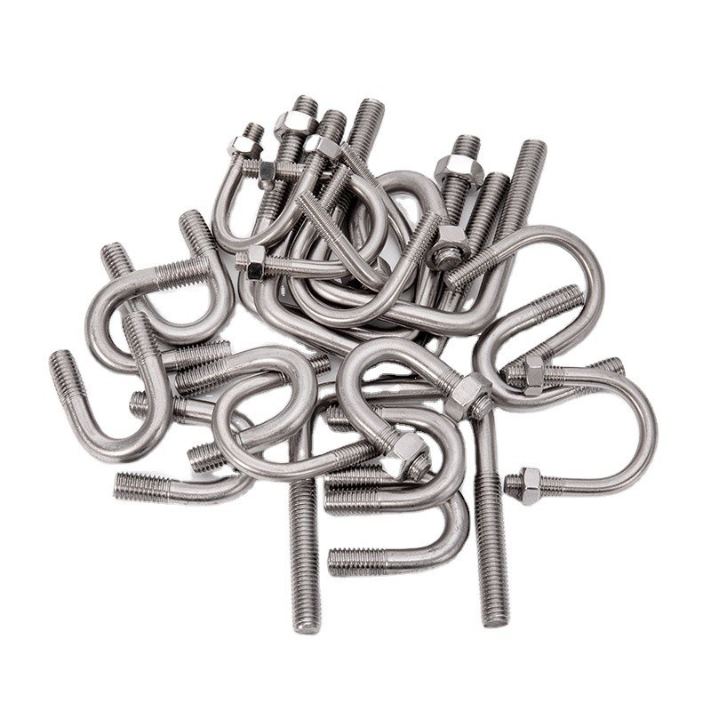 Finitura in zinco taglia personalizzata bulloni U galvanizzati Acciaio m3 m4 m5 m6 m8 m10 m12 m16 m20 per progetti di costruzione