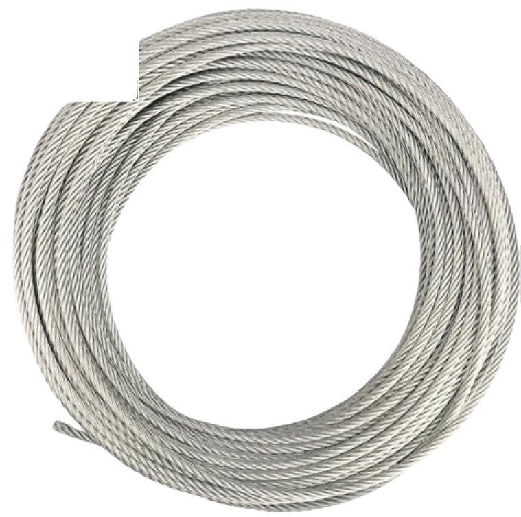 Migliora la gestione dei cavi con una pinza per cavi di taglia personalizzata e una corda di filo in acciaio inossidabile durevole 7x19