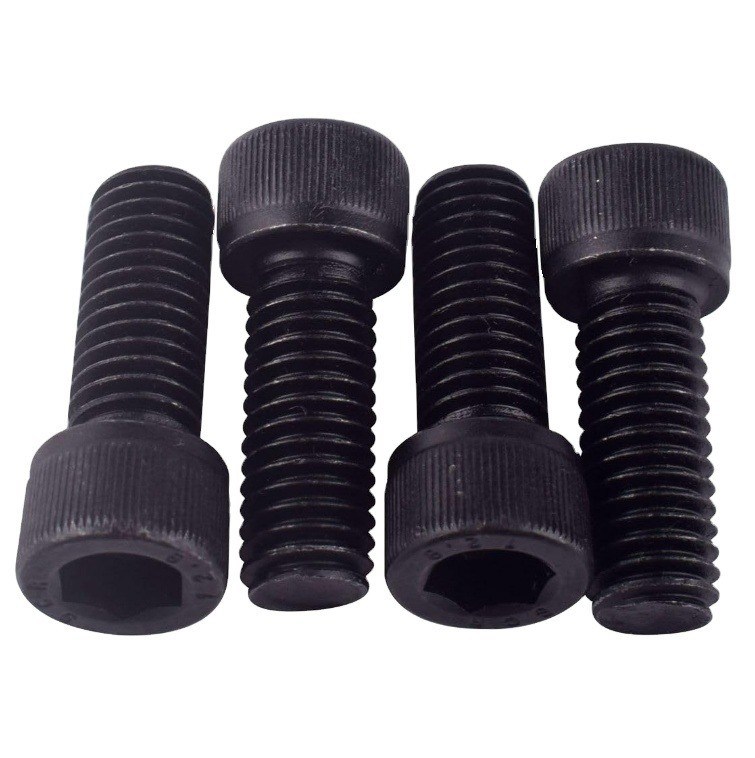 DIN Standard Black Oxide Hexagon Socket Screw M10 M12 100mm Hex Socket Head Cap Screw Allen Head Screw per l'industria