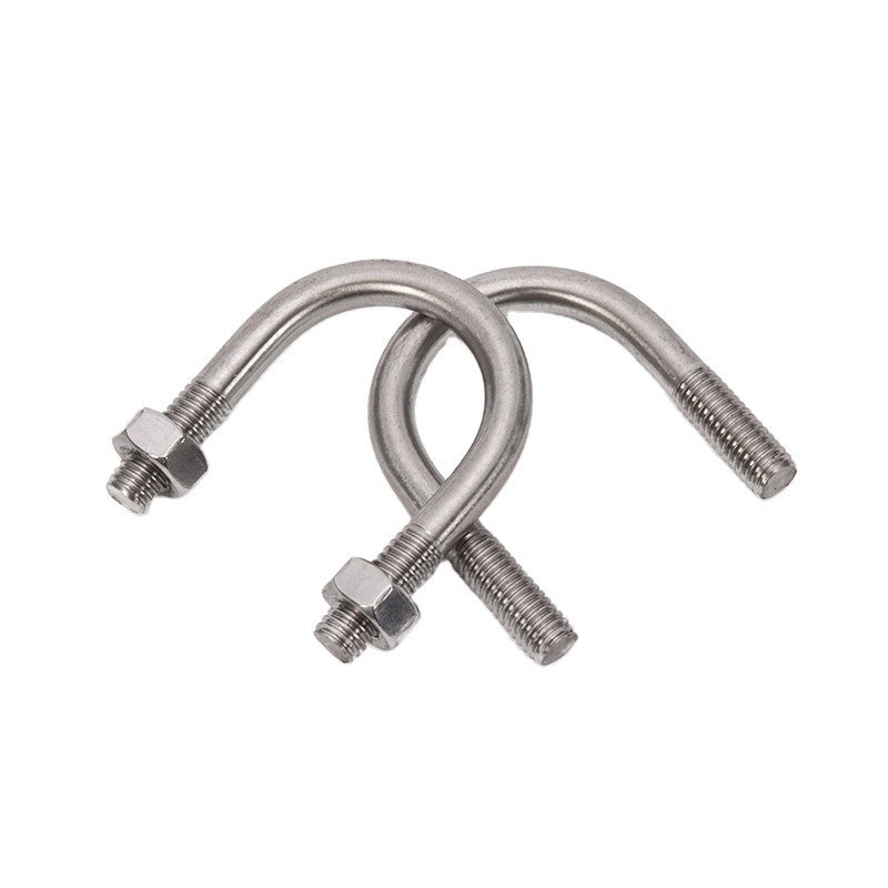Clampo per tubi U-bolt con dadi per M3 M4 M5 M6 M8 M10 M12 M16 M20 tubi in acciaio galvanizzato a caldo
