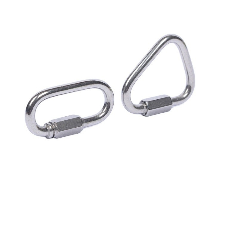 Resistenza alla corrosione Dimensione personalizzata M3-M12 Acciaio inossidabile pesante Anello di collegamento veloce a catena con finitura placcata in zinco