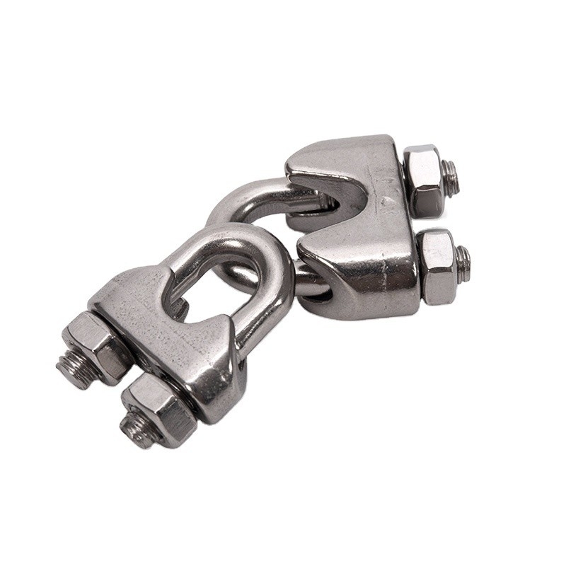Fino al 7,9 mm in acciaio inossidabile U-Bolt Simplex Wire Rope Cable Clip per l'industria industriale e alimentare