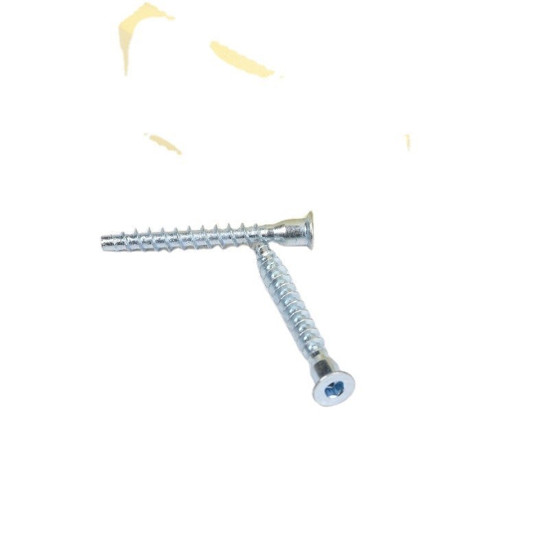 Sistema di misurazione metrica di finitura galvanizzata per mobili a presa esagonale, vite di conferma per mobili domestici e progetti fai da te