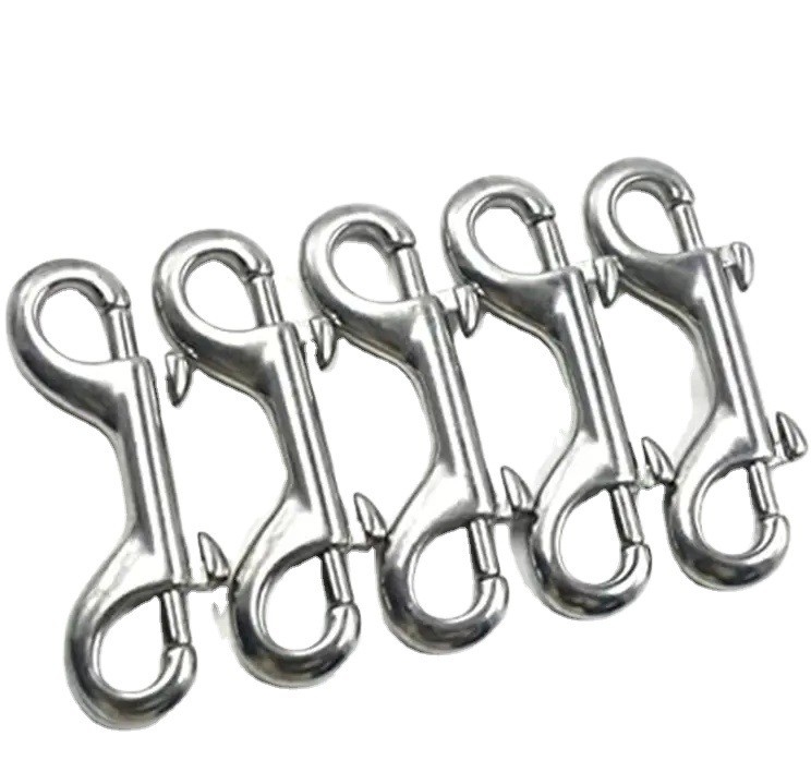 Finitura di zinco in acciaio inossidabile meccanizzato Swaged Spinning Eye Trigger Snap Hook per bulloni da 14 mm e rigging heavy-duty heavy-duty