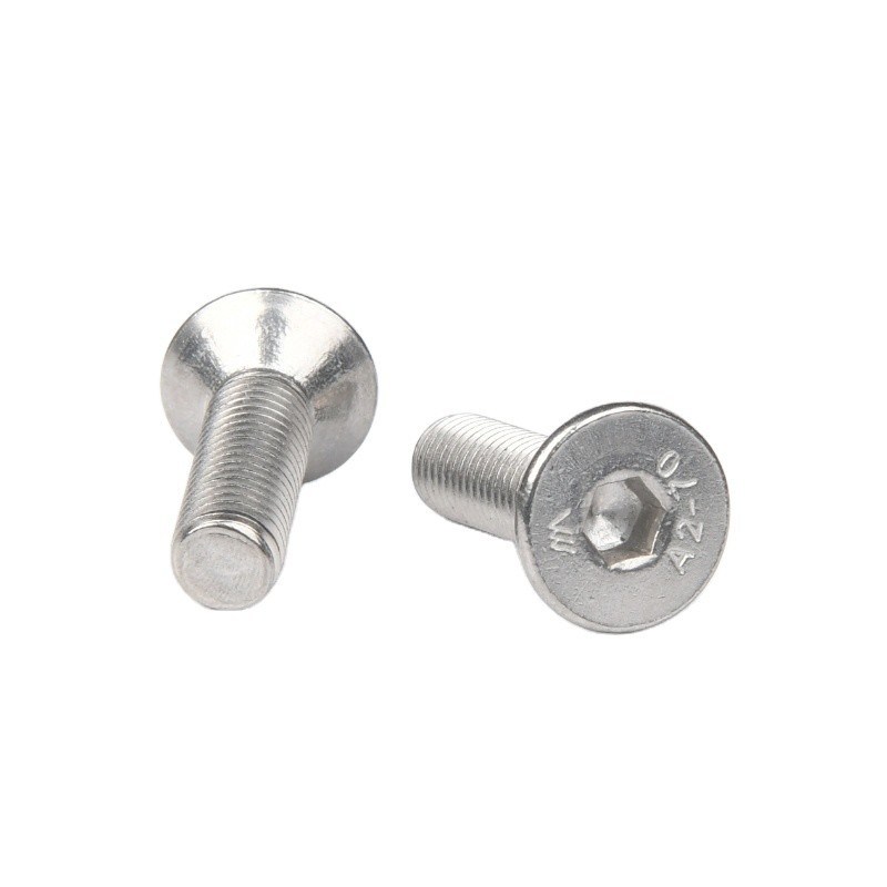 Metrica M6 in acciaio inossidabile Flat Countersunk Self-Tapping Screw Con Hexagon Socket Head