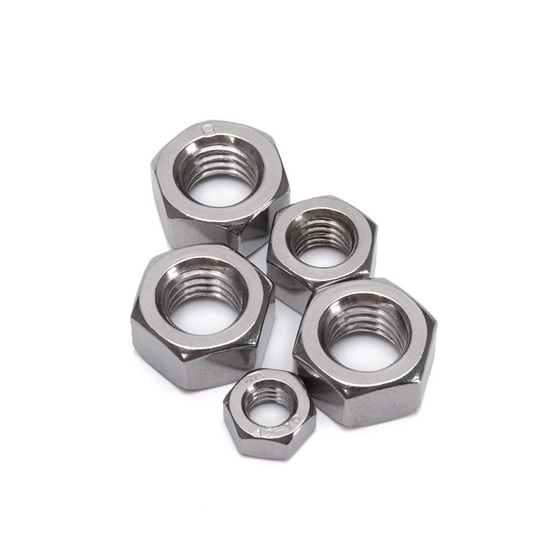 Prezzi accessibili JIS Standard Hex Nuts M8 in acciaio inossidabile lucidato per l'industria automobilistica all'interno del sistema di misurazione imperiale