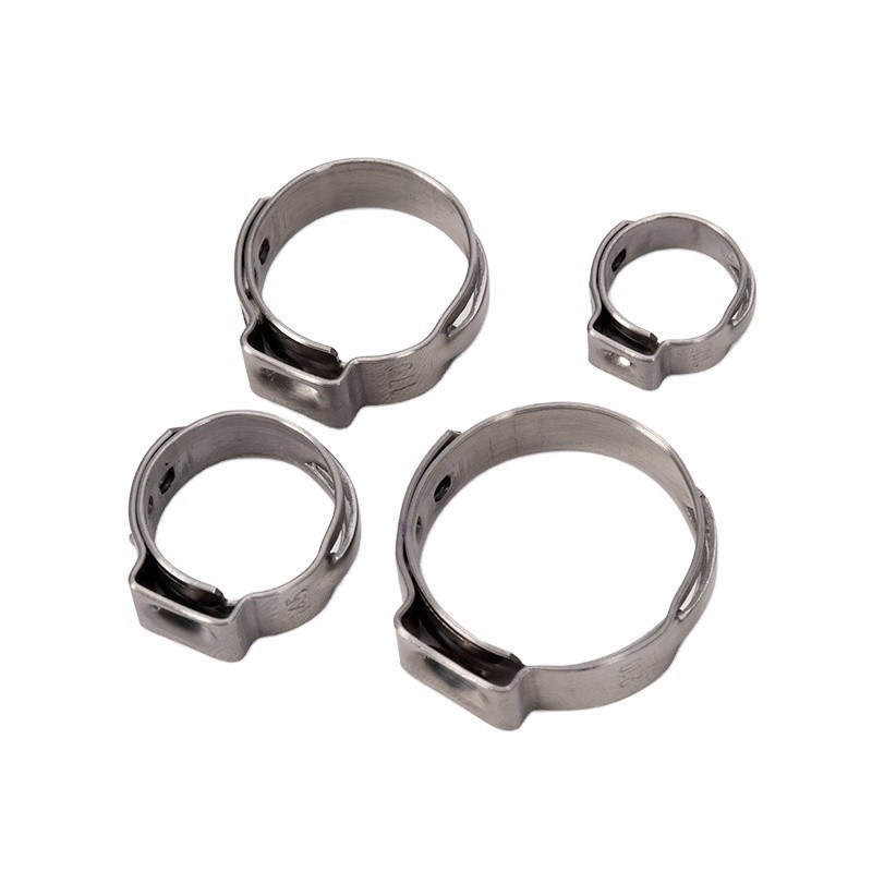 In stock ANSI/ASME Standard 14-15mm Miniatura Single Ear Hose Clamp Stainless Steel Saldatura Clamp per le esigenze industriali