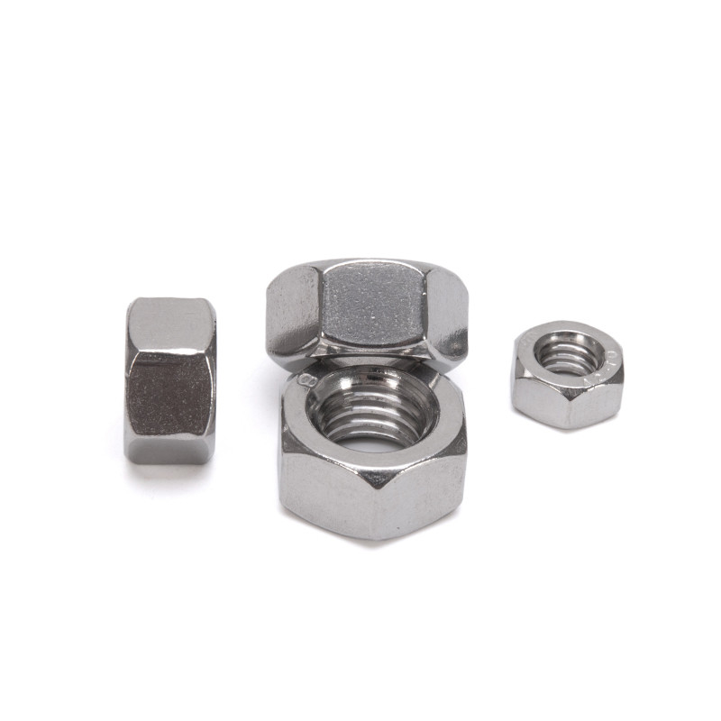 Produttori di elementi di fissaggio con esperienza nel settore generale ANSI/ASME Standard M2-M24 Acciaio inossidabile Noccioline esagonali con finitura semplice