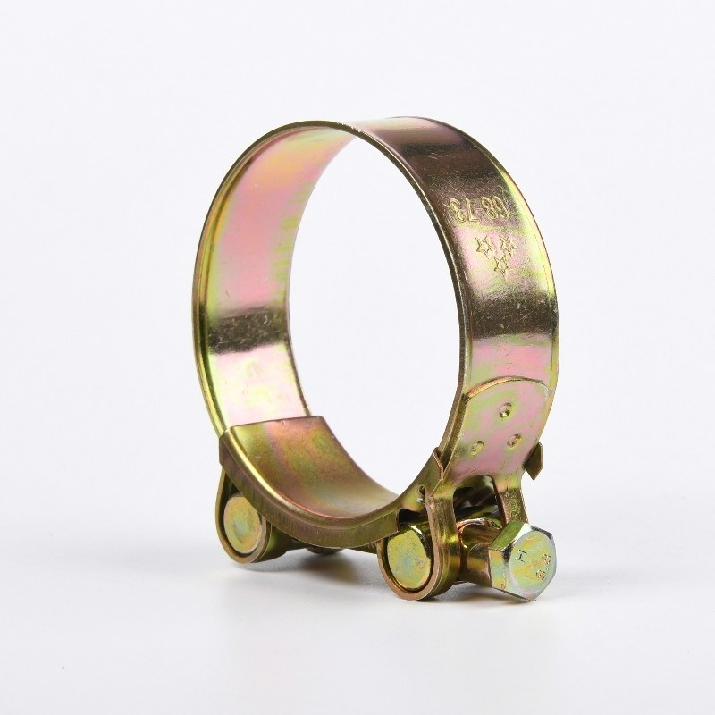 Clampo per tubi idraulici a bullone singolo in acciaio galvanizzato a superficie piana per misurazioni metriche e tubi integrati pesanti