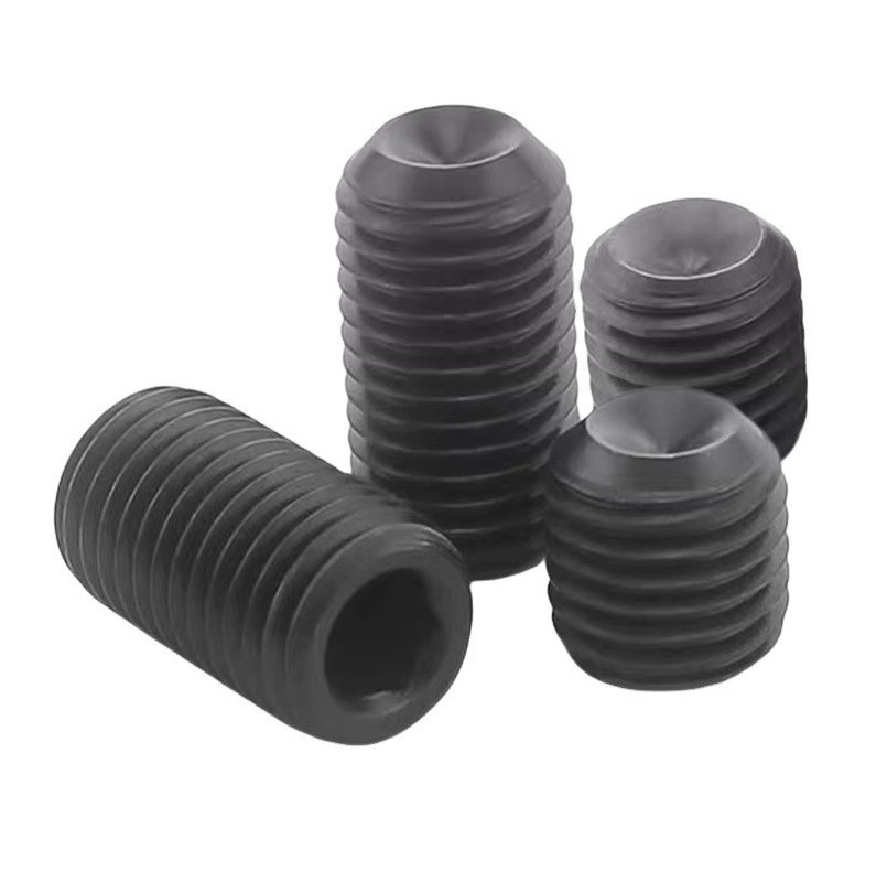 Sistema di misurazione M1-M12 INCH DIN916 Set di viti a presa con rivestimento di ossido nero