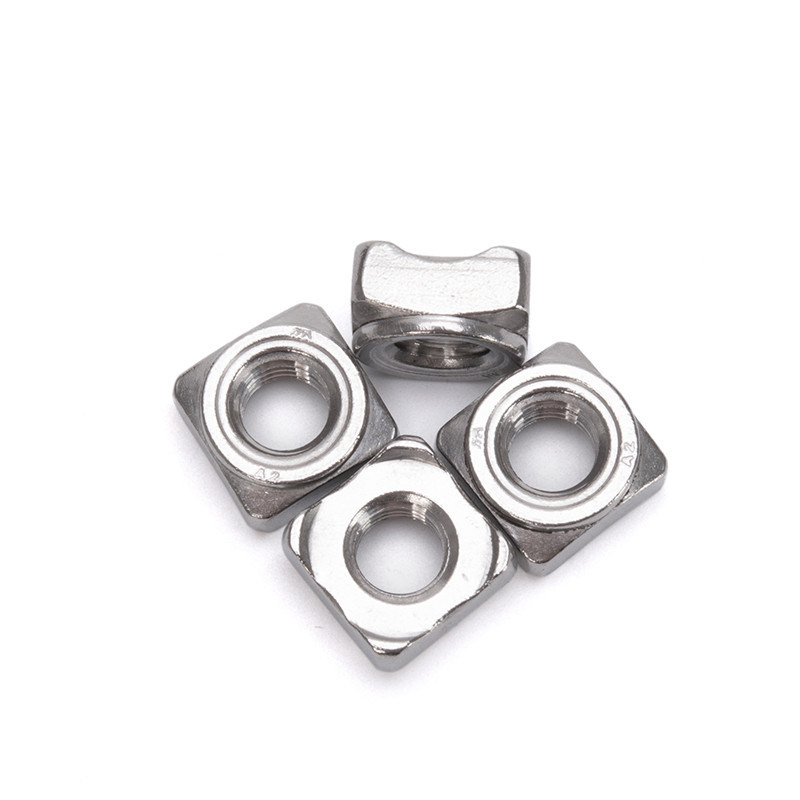 Noccioline di saldatura quadrata in acciaio inossidabile 304 per fili M3-M12 nelle applicazioni dell'industria al dettaglio