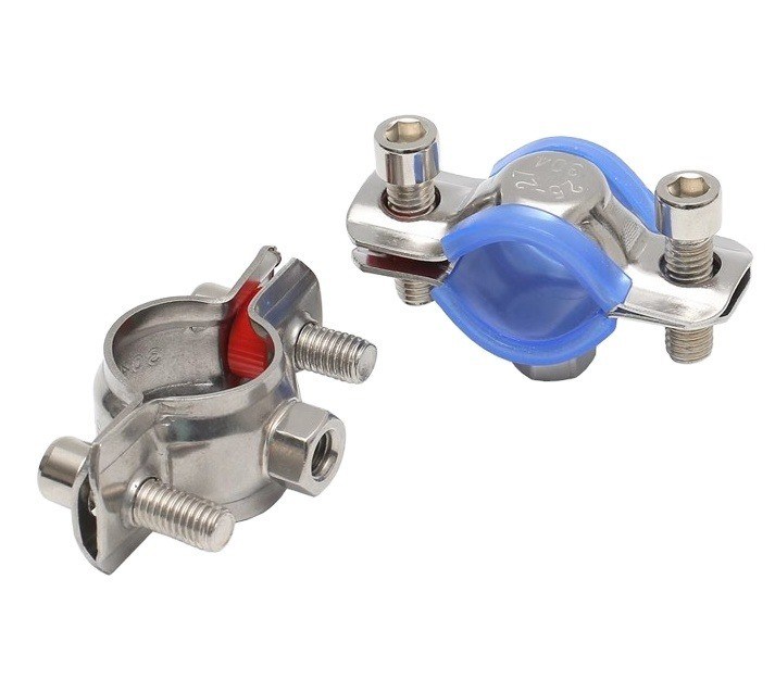 JIS Standard 16-300mm Rubber Lining Heavy Duty Pipe Clamp Hanging Galvanized Hose Clamp per applicazioni pesanti