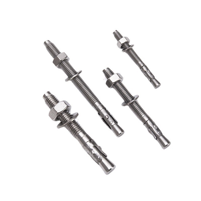 Esemplare 700 Capacità M12*120 bulloni di espansione galvanizzati bulloni di ancoraggio a cuneo di acciaio con finitura brillante non rivestiti