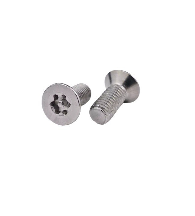 Sistema di misurazione metrica Flat head in acciaio inossidabile Tamper Proof Anti Theft Torx Security Screw con pin M3 M4 M5 M6 M7 M8