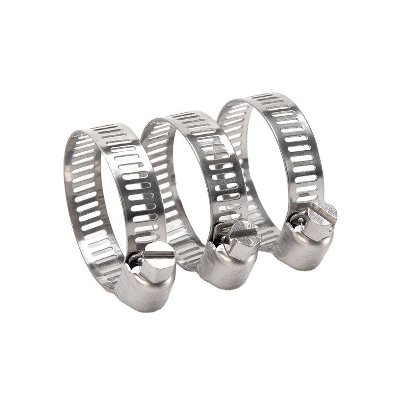 16-300mm American Type Worm Drive Stainless Steel Hose Clamp con misurazione metrica di resistenza rinforzata e supporto OEM