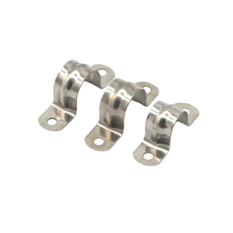 Clampe per tubi in acciaio inossidabile galvanizzate di tipo U Clampe per tubi di sella Clampe per tubi di rotazione per collegamenti di tubi durevoli Clampe per tubi pesanti