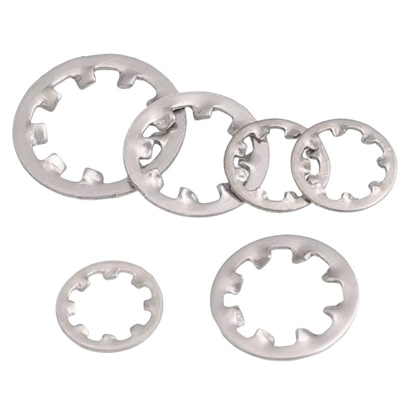 GB Standard Automotive in acciaio inossidabile DIN6797 Denti esteriori di chiusura a molla Serrated Washer con stile di divisione e DIN6797