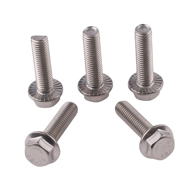 Cerniere di carrozza in acciaio inossidabile di grado 4.8 8.8 10.9 12.9 Dacromet Hex Flange Bolt con filo completo DIN6921 Benefit