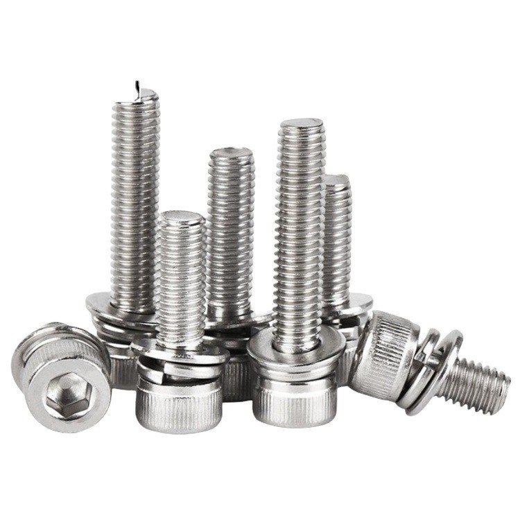 GB Standard Blu tinto Finitura M5 M6 M8 acciaio inossidabile SS 304 316 316L Hex cappa testa presa Sems vite DIN912 Sistema di misurazione INCH